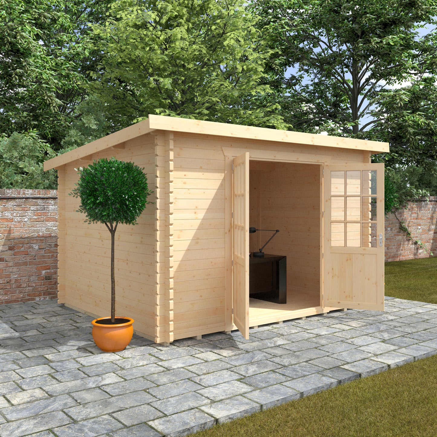 Broadfield Kingsley 44mm Cabin - Georgian style doors