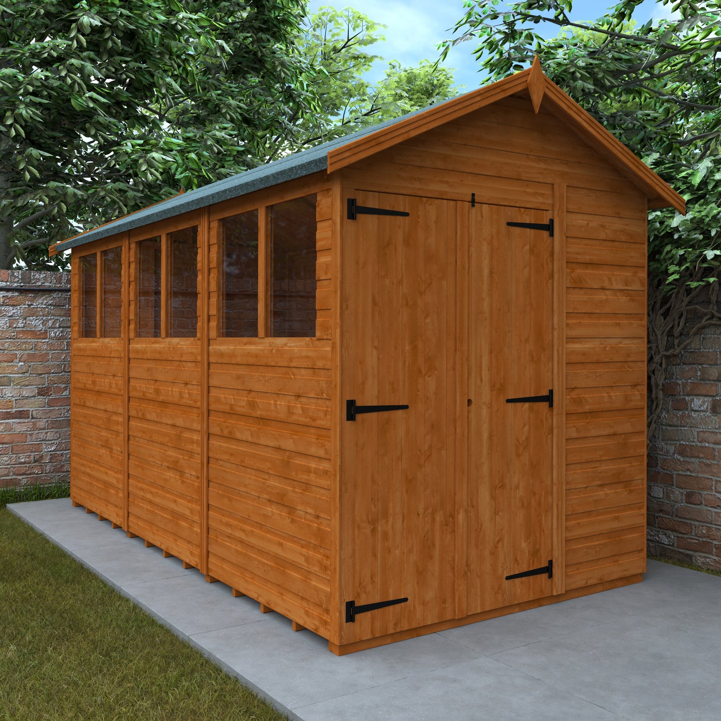 Broadfield Flex Apex Double Door Shed