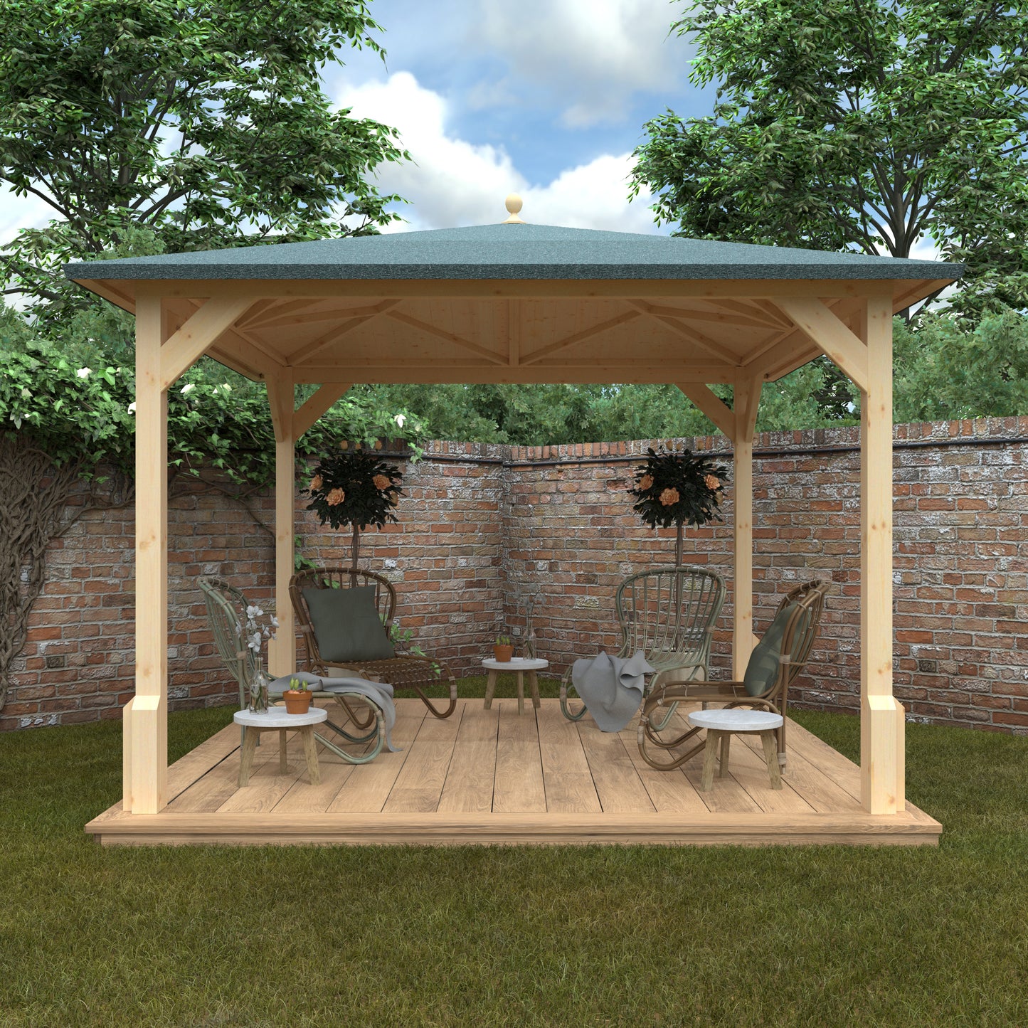 Broadfield Roofed Pergola 10x10