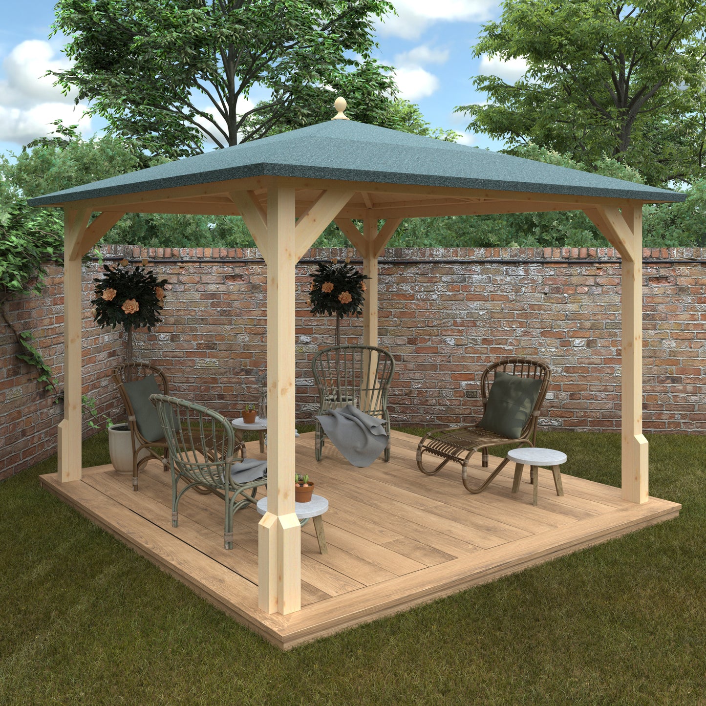Broadfield Roofed Pergola 10x10
